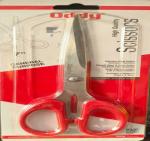 NANDA STATIONERY MART Oddy SS-700B Soft Grip handle Sharp Steel Blade, Smooth Dual-Handed Scissors (Set of 1, Blue)