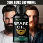 KURAIY Beard Growth Essential Oil 100% Natural Beard Growth Oil Hair Loss Products For Men Beard Care Hair Growth Nourishing Beard Care