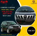 FALCON CAR FRONT GRILL COVER / GARNISH IN CHROME FOR XUV 500 2011-2014