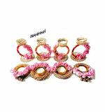 Divyakosh Artificial Flowers LED Lights Tealight Holder (8 Pieces)