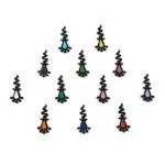 Comet Busters Multicolor Traditional Bindi For Women