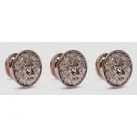 Plantex Lion Face Cabinet Drawer Knob Handle/Kitchen Cabinet Knobs/Knobs for Cabinets and Drawer/Round Drawer Pulls and Knobs- Pack of 3 Pieces (Rose Gold)