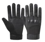 UROCK Tactical Gloves for Men, Shooting Gloves Hard Shell Knuckle Protection Leather Palm Motorcycle Gloves for Riding