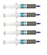 WETEK Thermal Compound Paste Use in Coolers Heat Sink for CPU and Chipsets (Grey, 30 g) Pack of 5