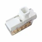 Krifton Multipurpose Dry Fruit Garlic Ginger Slicer with Hand Guard Thickness Setting and Container
