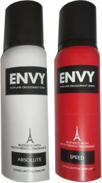 Envy Absolute Deodorant Spray, Speed Deodorant Spray Deodorant Spray, 120 Ml (Pack Of 2)
