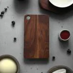 Orchid Homez Wooden Chopping Board, Cutting Board, Serving Tray for Kitchen Vegetables, Fruits & Cheese | Natural Color| Handcrafted | Made in India (38LX21.5BX1.5W, Brown, Design-2