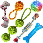PETZLUV Rope Toys Puppy Chew Toys, Dog Toys Combo for Small Breeds, Nature Teething Toy