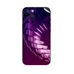 GADGETSWRAP Printed Vinyl Skin Sticker for Apple iPhone 14 - Purple Layers