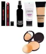 Toroka Women Makeup Kit Combo (Lipstick, Primer, Fixer, Foundation)