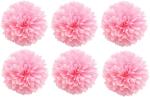 Hippity Hop Paper Pink Paper Puff Ball (Pack Of 6)