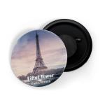 Dhcrafts Multicolor Metal Eiffel Tower Paris France D1 Printed Fridge Magnet, 5.8 Cm