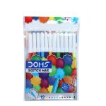 Doms Sketch Max 12 Shades Non-Toxic Water Colour Sketch Pens Pack of 6