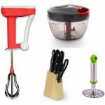 ODD M EVEN Chopper, Blender, Masher and Knife Kitchen Tool Set