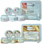 Skinatura White and Shine Pearl and 24 Carot Gold Facial Kit (Pack of 2)