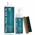 ROYAL CARE PROFESSIONAL Shoe Cleaner Foam Kit |FOAM 150 ML + REFILL 500 ML + BRUSH | Cleaning Foam | Works on Leather, Whites, Nubuck, Golf Shoes, Basketball Shoes, Boots, Sandals