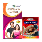 Herbshd Health Aim 50 Capsule & Extra Time 10 Capsule For Strength & Stamina