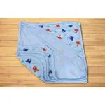 Mini Love Soft 100% Cotton Hooded Wrapper Cum Towel, Blanket for New Born Baby (0-3 Year), Baby Rumal, 75cmx75cm (PACK OF 1)
