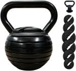B Fit Black Adjustable Kettlebell