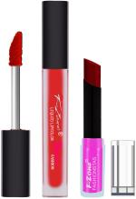 OUR BEAUTY Red Lipstick Long Lasting Creamy Matte Lipstick And Liquid Matte Lipstick 46, 4 G