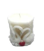 FireStix Loveable Duck Shaped Candle with Cotton Wick Dripless, Smokeless, and Clean Burning Household Dinner Candles(White, 7x7x7 Cm)