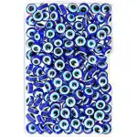 SHILPMART Blue Evil Eye Beads, Pack of 30 pcs, for Jewellery Making, Bracelet etc