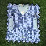 Motherhood Sky Stars With Black Cotton Baby Mattress Bed With Side Support Heart Shaped Pillow