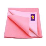 naughty baby Fleece Baby Bed Protecting Mat (SALMON ROSE, Small)