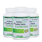 NUTRASLIM GET FIT NATURALLY Garcinia Cambogia Extract for Men and Women | Organic, Pure, Natural & Herbal 70% HCA | 800 Mg Capsules - Pack of 3