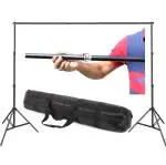 VTS Backdrop Stand Setup Photo Studio Screen Background for Indoor-Outdoor, Comercial, YouTube Photography (9ft x 9ft)
