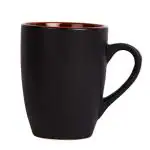 Anwaliya Gaia Tapered Ceramic Coffee Mugs, 250 ml, Set of 1, Satin Black