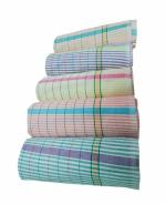 ASH Traders Sircilla Khadi Cotton Handloom Bath Towels Size 36/72Inch(90/180cm) 3/6feet Heavy Quality Pack of 5