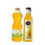 Paaritosh Combo Pack of Groundnut Oil and Mridang Seasame Oil | Natural and Chemical Free | 1 Ltr Each