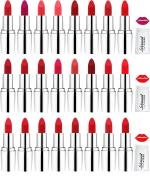 Lady Fashion Red, Fast Red, Red, Pink, Purple, Nude, Maroon, Light Pink Lipsticks (Pack Of 24)