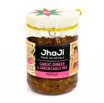 JhaJi - Taste of Mithila Garlic, Ginger, Chilli Mix Pickle | Lahsun Adrak Mirch Ka Achar | Medium Spicy, Salty, Tangy, Chatpata Aftertaste | No Artificial Preservatives & Colors | Bihari-Style Homemade Pickle, 500g