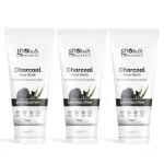 Globus Naturals Anti Pollution Charcoal Face Wash, 75 gm, Set of 3