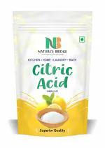 Nature's Bridge Natural Citric Acid | Nimbu Sat | Lemon Salt | Citric Acid Crystals - 100 Gm