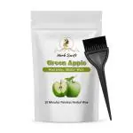 Herb Swif Women Natural Body Wax Powder Green Apple Hair Removal Waxing Powder for All Hair Types and Skin Areas, Ideal for Hands, Legs, Underarms and Bikini Line -100 GM (Bikini Wax Powder with brush - Pack of 1)