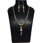 JAYA VISION ENTERPRISES Glass & Metal Beads Chain Necklace