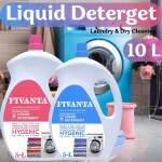 fivanta Surf Excel Liquid Detergent Pink 5Liter & Blue 5Liter Remove Tough Stain | Refuse To Deform And Stay Silk Smooth Fabric | Non-toxic - Plant Based Ingredients