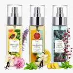 EM5 Pack of 3 Body Mist Long Lasting Moisturizing & Hydrating Body Mist With Aloe Vera & Vitamin E