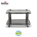 MAHARAJA T-4 Coffee Table for Home & Office | Center Coffee Table for Living Room | Plastic Coffee Table (Finish Color - Silver)