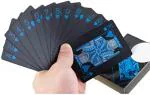 Toyshine Black Plastic poker Playing Cards - 54 Pcs