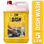FLISKO Dishwash Liquid 5 Liter Yellow | Soft on Hands | Certified Eco-Friendly & Non-Toxic | Baby and Pet Safe