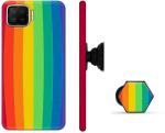 Mobi Elite Multicolor Plastic Back Cover For With Holder Oppo F17