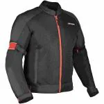 Allextreme TRIPPER Bike Rider Jacket Windproof Biker Mesh Fabric Biking Gear with Back Protection Armour for Men - (Red & Black, 2XL)
