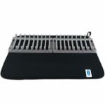 Primeway Microfibre Terry Water Absorbent Dish Drying Mat, 40x36cm, Black (Mat + 2 Racks)