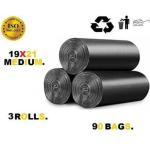 ALXIND Black Medium Garbage Bag 13 ltr - 90 Pcs