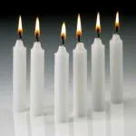Ein Sof Wax Candles (White), Pack of 10 Diwali Candles/mombatti with Burn time of 5-6 Hours for Night Long Celebration/festivites/Events and Indoors