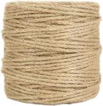 Tim Tim Agro 328 Feet 4mm Jute Twine, Thick Twine Rope for Crafts, Gift Wrapping, Bundling, Gardening, Holiday Decor and Macrame Projects Brown